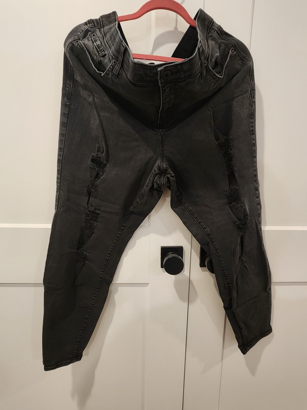 torrid Black Distressed Skinny Jeans